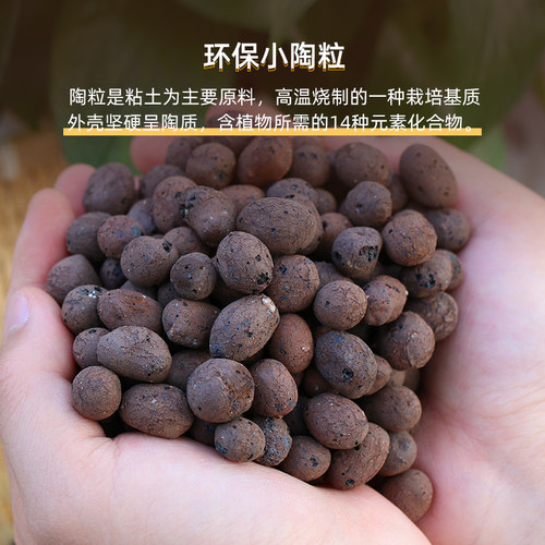 陶粒垫底养花专用多肉营养土花盆回填铺面火山石防烂根轻质陶粒 - 图3