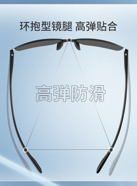 海伦凯勒防紫外线方形男太阳眼镜