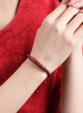 朱砂金榜题名手链男女款