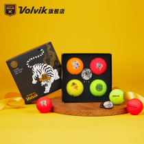 Volvik Warwick Golf colour ball New Years gift box Longtentiger Leap limited-custom VIVID matt three floors