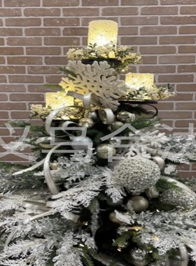 Shelf for Christmas Tree Christmas Candlestick Top Iron Dec