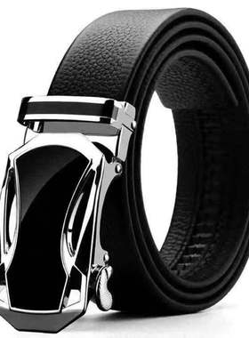 Men's belt with lychee pattern wide waistband and body, cas