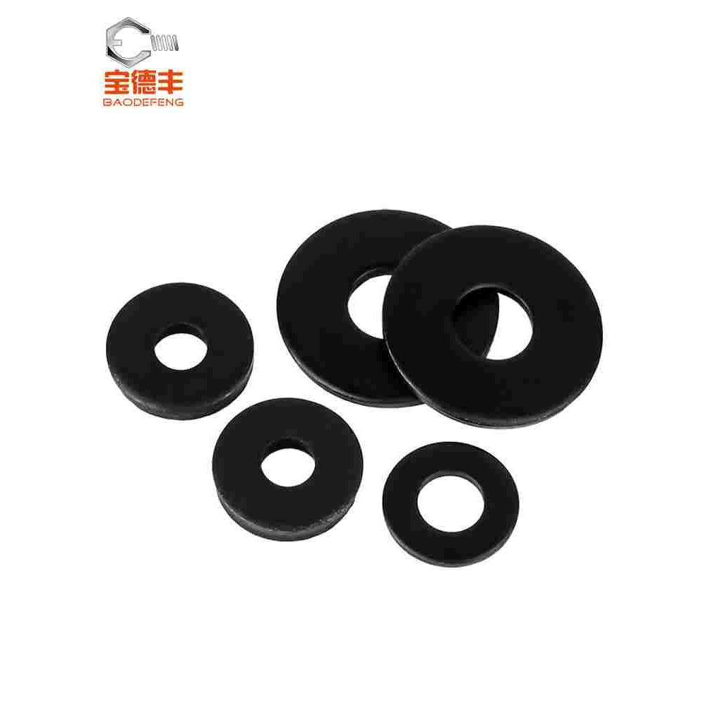 铁发黑平垫片加大加厚超薄螺丝垫片圆形金属垫圈M3M4M5M6M8M10M12 - 图1