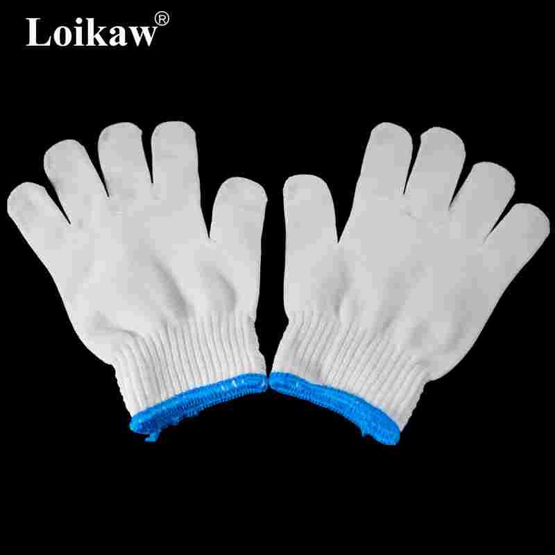劳保线手套棉纱布耐磨劳动工作干活工地一次性薄款劳工男加厚棉线 - 图1