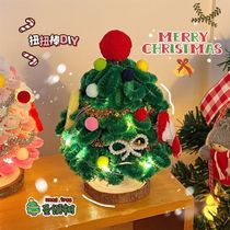 Twist Twist Stick Christmas Tree 2024 New Handmade Diy Material Bag Woody Base Tabletop Small Decoration Pendulum ins