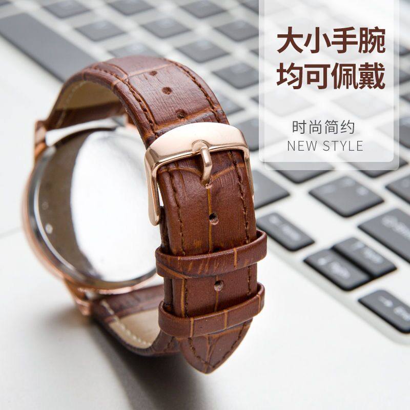 Genuine cowhide waterproof and wear-resistant watch strap factory direct sale