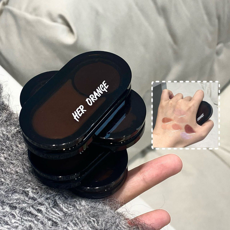 HERORANGE 绯影倾暮双色多用膏自然裸妆珠光哑光高光腮红跨境彩妆,淘宝优惠券,粉丝福利购,淘宝优惠卷