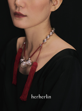 herherlin球铃橄榄925银珠籽项链