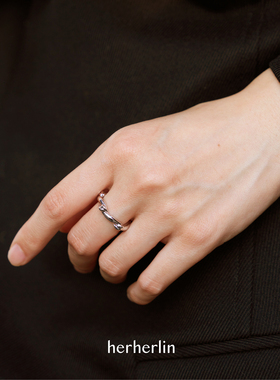 herherlin气质百搭扭结戒指