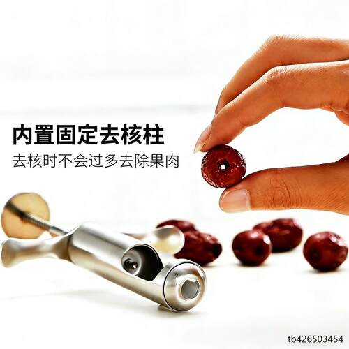 -高级不锈钢去红枣核器红枣胡除干枣取芯工具快速去山楂核去核器 - 图1