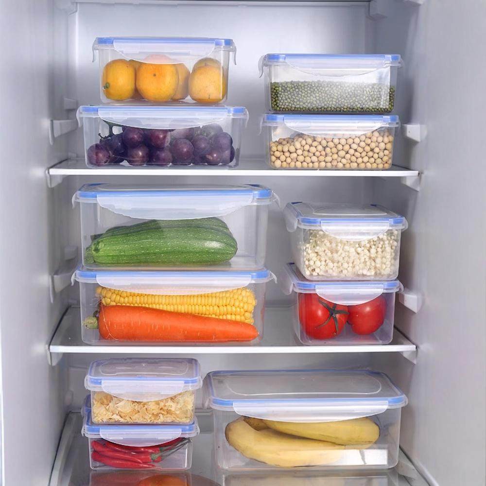 冰箱保鲜盒带盖食品级冷冻收纳盒微波炉专用饭盒加热盒水果盒密封,淘宝优惠券,粉丝福利购,淘宝优惠卷