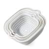 Double-layer kitchen sink drain basket hot pot platter vegetable wash basket home living room plastic fruit basin wash fruit plate