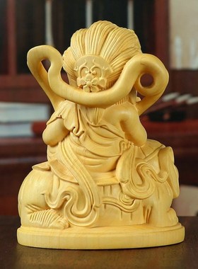 黄杨木雕观音菩萨摆件家用供奉