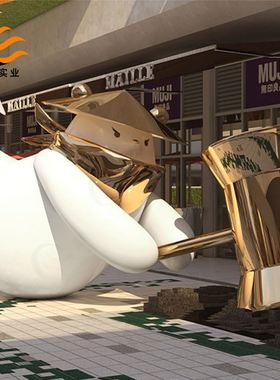 玻璃钢新款大型卡通雕塑设计户外景观装置商场商业美陈主题展模型