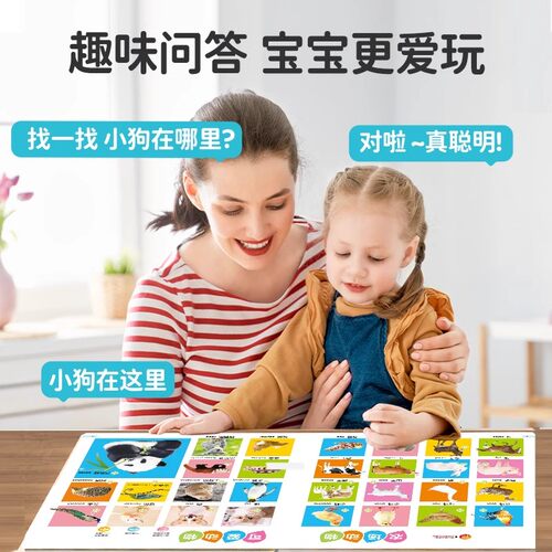 会说话的早教有声书双语启蒙早教机儿童点读发声学习机0-3岁玩具 - 图3