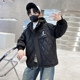 Boys' quilted jacket autumn and winter 2025 new style medium and large boys' cotton coat plus velvet and thickening to overcome the trend of foreign style