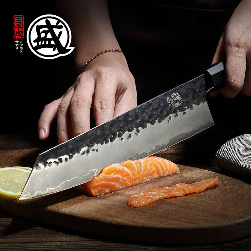 三本盛切付刀料理刀日式主厨刀旬寿司刀牛刀三文鱼专用刀日本进口_虎窝淘