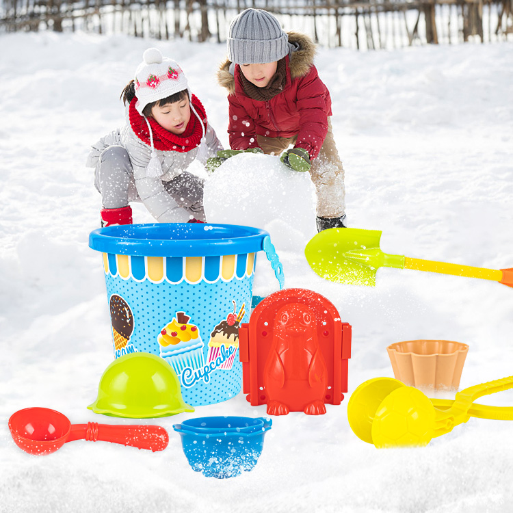 儿童玩雪工具雪球夹打雪仗装备小鸭子爱心玩具夹雪套装球神器恐龙 - 图0