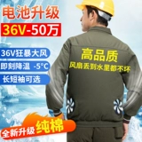 Летний охлаждающий хлопковый вентилятор для работы, рабочая одежда