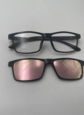 磁吸眼镜男款防紫外线 墨镜偏光钓鱼开车二合一tr套镜 可配近视镜