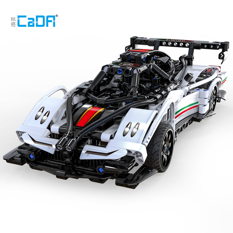 cada咔搭风之子拼装赛车模型大积木 cada咔搭建构/拼插积木