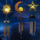 Solar iron waterproof wind chime light garden decorative light