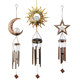 Solar iron waterproof wind chime light garden decorative light