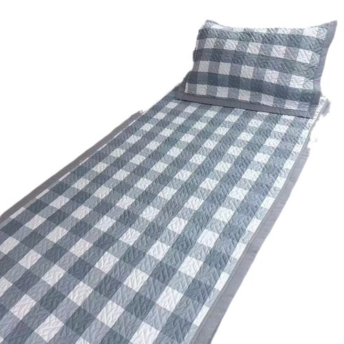 四季款学生宿舍单人床盖单件防滑加厚床单双面可用简约夹棉沙发垫 - 图3