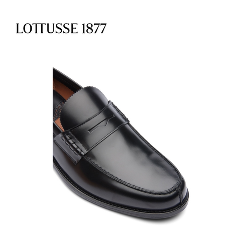 LOTTUSSE/乐途仕春布雷克牛皮手工男士商务休闲乐福鞋 - 图2