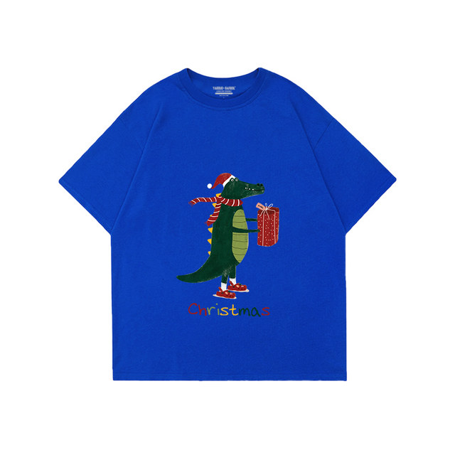 Fashionable short-sleeved retro style cartoon print half-sleeves