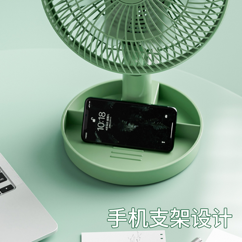 骆驼床头多功能小型风扇学生夹式电风扇可摇头静音办公室桌面台扇_骆驼小风扇_居家日用-第3张图片-提都小院