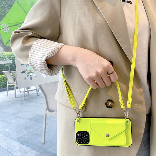 reno12pro紫绿荧光零钱包手机壳g适用oppo斜+挎s卡e包k皮f质z挂ace绳r全plus包9防8摔7新6款5时4尚3标2准1/0 - 图2