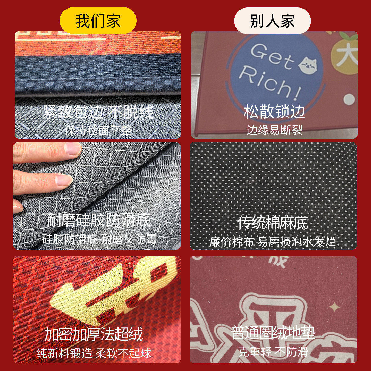 Corporate office entrance floor mats with customized patterns, logo floor mats, anti-slip dust removal carpets for shopping malls and public places