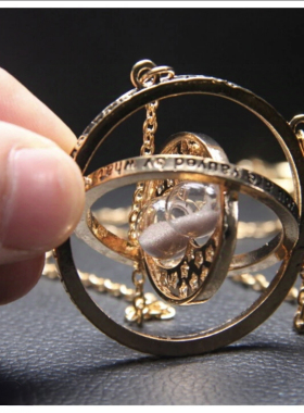 哈利波特学院长袍周边的赫敏时光时间转换器沙漏项链女款2025新款