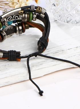 复古异域个性朋克手绳男女学生网