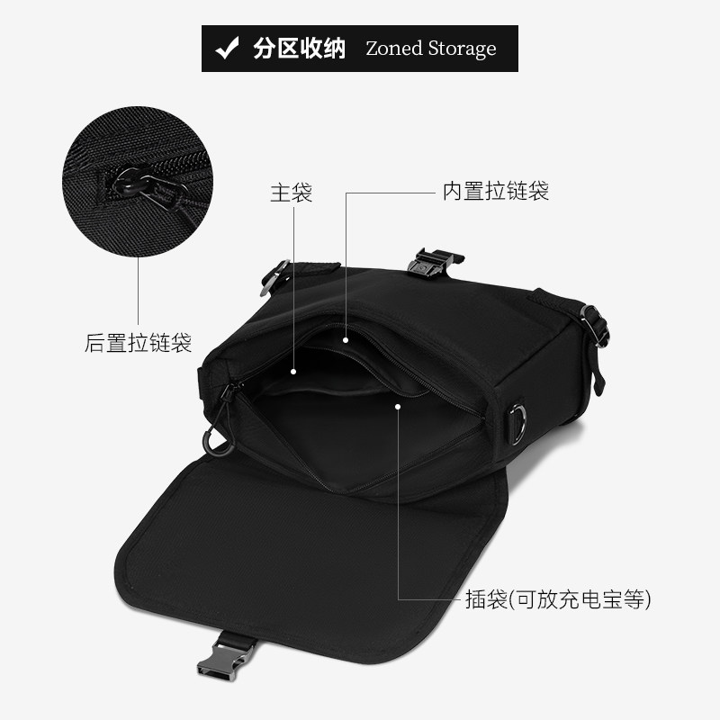 Versatile, fashionable and multifunctional commuter crossbody bag