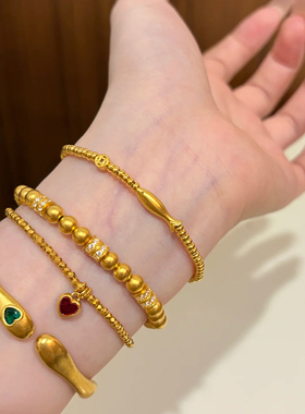 凯圣琳999足金小黄鱼手链新款