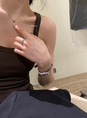 Metwo贵货镶满钻戒指 可调节带礼盒