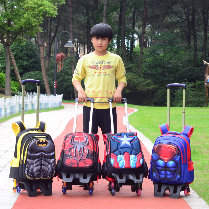 卡通拉杆小学生男孩一二三到六书包 风舞尘卓悍双肩背包