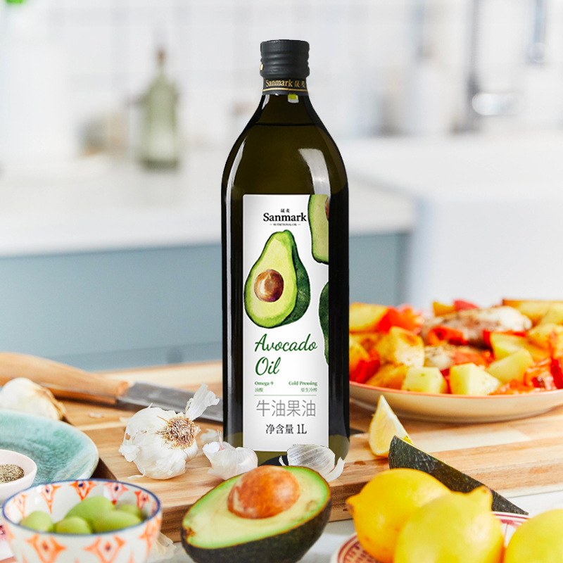 晟麦Avocado Oil牛油果油1L冷榨儿童食用油鳄梨果油家庭装纯正 - 图2