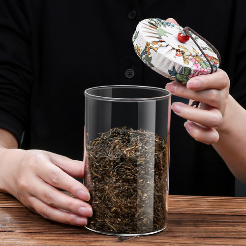 高硼硅玻璃密封罐家用茶叶罐茶罐茶叶盒香料小罐带盖储存红茶花茶 - 图3