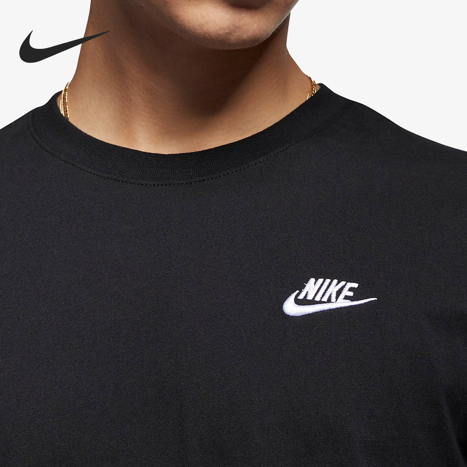 Nike/耐克正品2021秋季新款男子运动圆领长袖T恤AR5194-010 - 图2