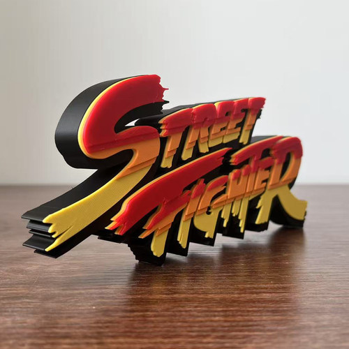 街头霸王 街霸 街机游戏 Street Fighter Logo 招牌 手办 摆件 - 图0