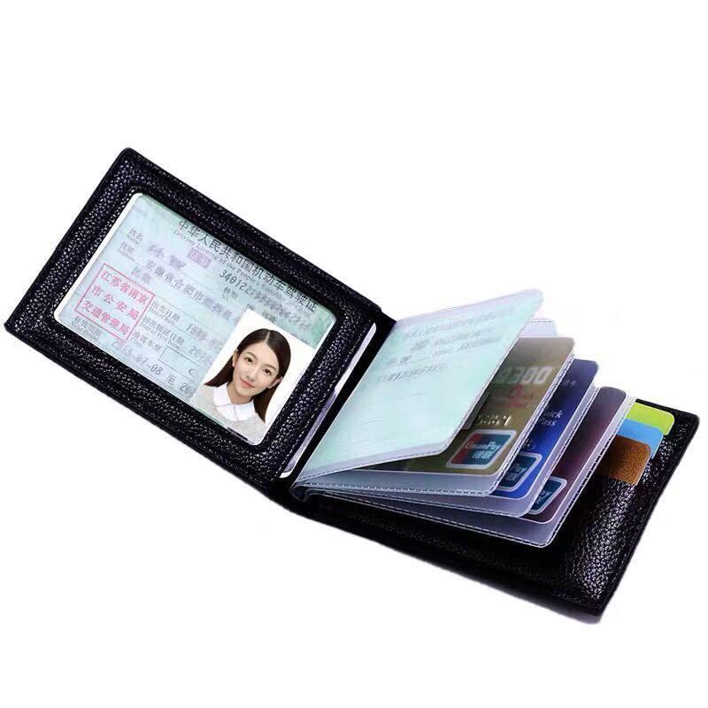 真皮质感驾驶证皮套多功能卡包男女驾照行驶证二合一机动车证件套 - 图3