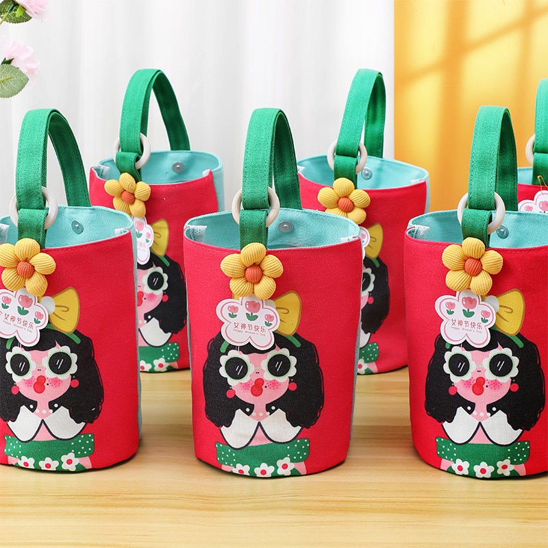 三八妇女节礼物38女神节伴手礼实用包装袋员工女生礼品帆布包定制