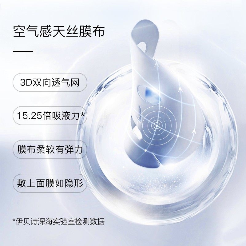 伊贝诗虾青素亮肤舒缓肌肤补水面膜 伊贝诗化妆品贴片面膜