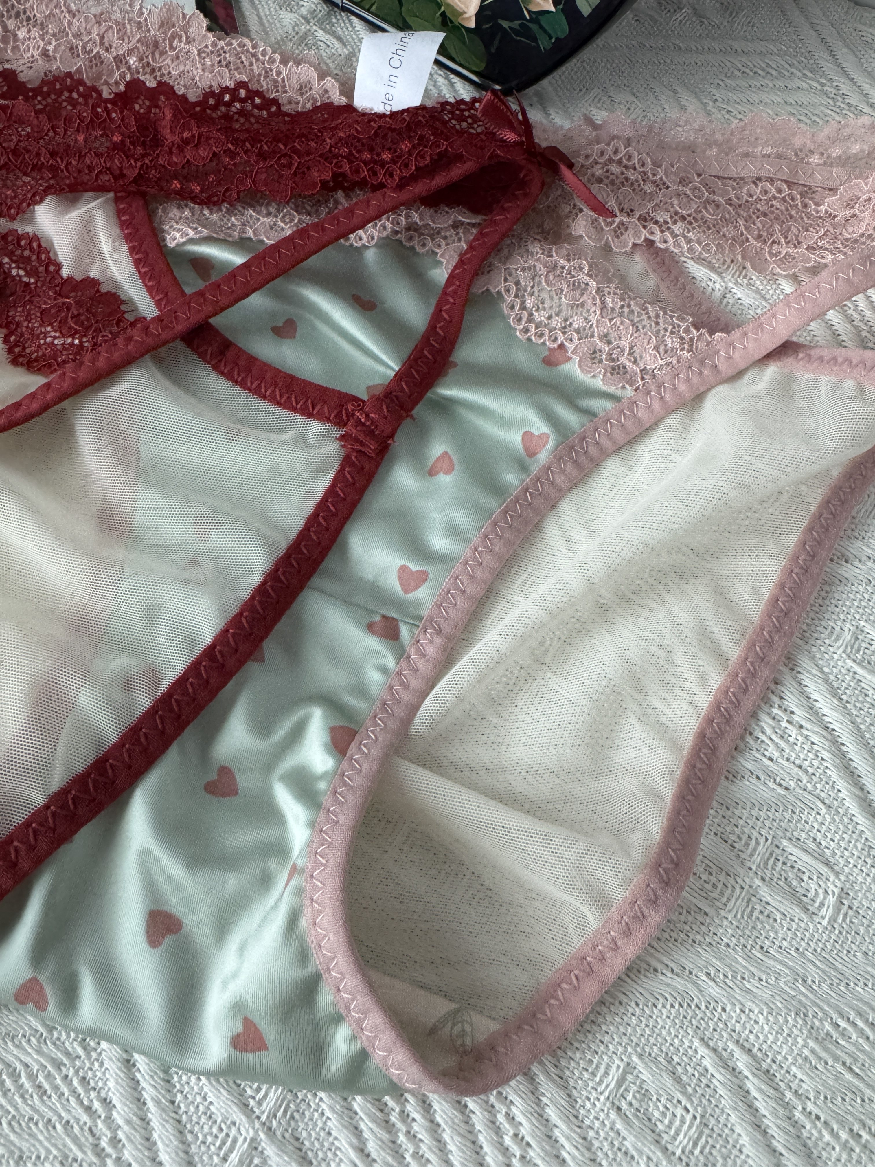 纯欲蕾丝交叉带内裤茶多酚底裆法式绸缎少L,淘宝优惠券,粉丝福利购,淘宝优惠卷