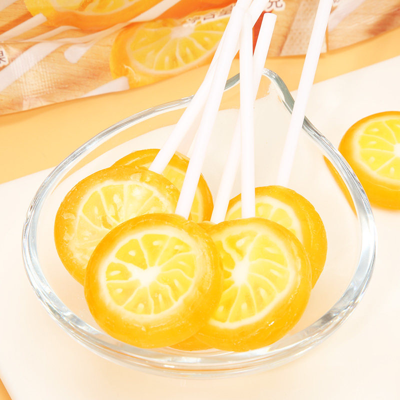 樱木良品|香橙味手工棒棒糖132g 硬糖果水果办公室零食独立装年货,淘宝优惠券,粉丝福利购,淘宝优惠卷