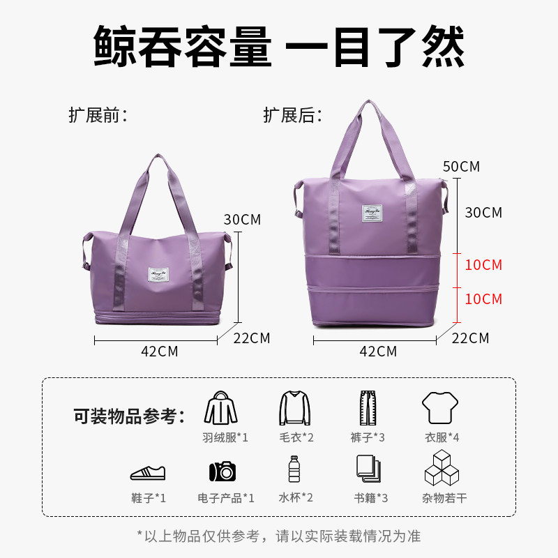 时尚手提短途旅行包大容量女收纳包 乐悦猫旅行袋