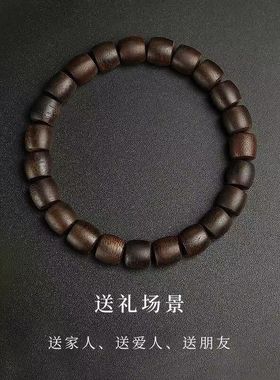 奇楠沉香桶珠手串保真老料手链